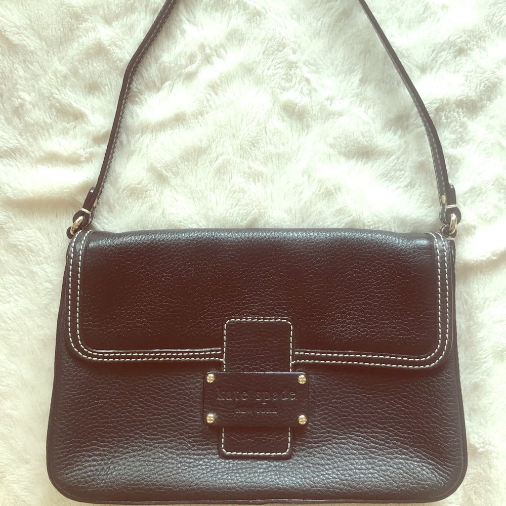 kate spade Cobble Hill Black Leather Shoulder Bag